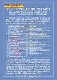 Sss Circular No 2021 001 In 2021 Bookkeeping Business Tax Services