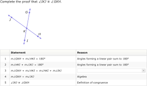 Ixl Proofs Involving Angles Geometry Practice