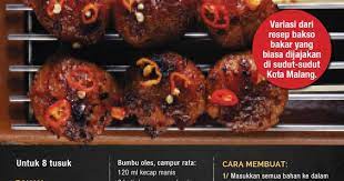 Yuk Nyate Bakso Seafood Bakar Resep Bakso Ide Makanan Resep Makanan