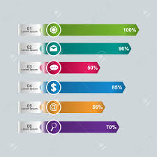 Bar Chart Graph Diagram Statistical Horizontal Infographic Illustration