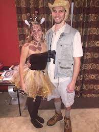 Diy Giraffe And Safari Guy Easy Halloween Costumes Diy Halloween Costumes Easy Easy Halloween Costumes Giraffe Costume