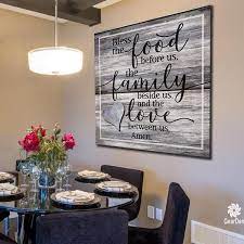 Food Family Love Premium Canvas Dining Room Wall Decor Family Wall Decor Dining Room Wall Art