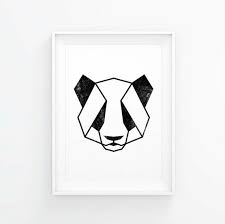 Black And White Geometric Animal Drawings Pin De Qian Yi Goh Em Geometric Animals Tatuagem De Panda Animais Geometrico Desenho Geometrico