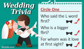 Multiple choice ask a question and offer multiple text options. 8 Cool And Fun Filled Trivia Games To Play At A Wedding Reception Wedessence