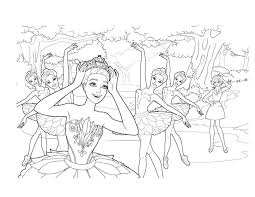 Ballerina performing an extended position: Ballerina Coloring Pages Download Or Print For Free