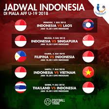 Timnas indonesia bakal beruji coba melawan oman di uea dengan, sabtu (29/5/2021). Jadwal Timnas Indonesia Di Piala Aff U 19 2018 Football Tribe Indonesia