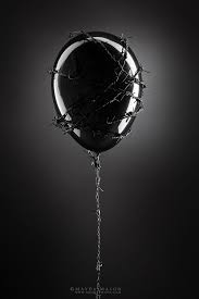 Black Balloon Schattierungen Von Schwarz Schwarz Weiss Fotos