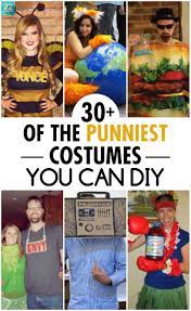 These Funny And Inexpensive Halloween Costume Diy Ideas Are As Easy As They Are Hilariou Inexpensive Halloween Costumes Clever Halloween Halloween Costume Puns