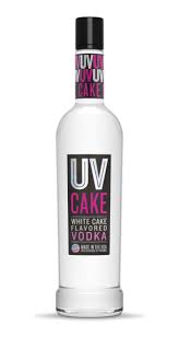 Then whisk in the bailey's almande and milk, and finally stir in the cake vodka. Uv Cake Uv Vodka