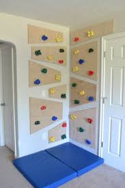 Besides being fun, the room will look cool with a climbing wall. Do It Yourself Climbing Wall The Created Home