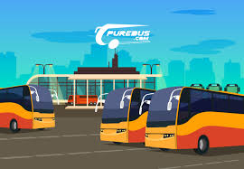 Make Your Trip More Fancy By Choosing Purebus Com For Your Journey Somewhere Now Book Your Bus Tickets And Get 100 Rs Off For Bus Station Bus Flat Background