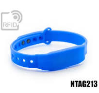 Pulseras RFID de silicona con clip delgado NFC ntag213