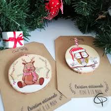 Ils donnent un aspect rustique et naturel très agréable. Rondin En Bois De Noel Renne Personnalisable Prenom D Enfant