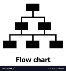 Flow Chart Icon Simple Style