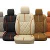 Most automobile aftermarket companies sell kits to replace or upgrade your car seat upholstery. 1
