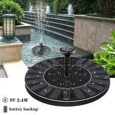 Perfect suitable for outdoor large fountains. 9v 2 4w Solar Fountain Solar Fountain Pump For Pond Pool Garden Fish With Battery Solar Panel Kit Water Pump Water Fountain Pump Overstock 28420110