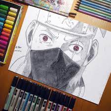 arts on instagram رسم شخصيات انمي ٢٠١٧ ١٠ ١١ الاقلام 2h 6b red color pencil drawing draw art skechers artist n anime drawings drawings anime
