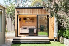 Outbuilding Of The Week An Instant Backyard Room For Work And Play Gardenista Livable Sheds Shed Design Backyard Office
