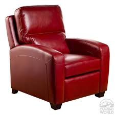 Brice Bonded Leather Recliner Red Contemporary Recliner Chairs Recliner Contemporary Recliners