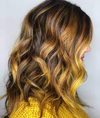 Straighten out your hair to showcase the seamless blending of the warm tones in all its glory. 50 Eye Catching Yellow Hair Color Ideas Ombre Hair