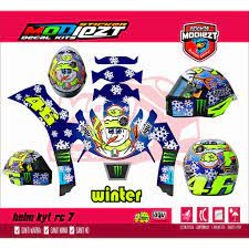 Dan akhirnya ane kepincut rc7 lagi, hayah, yang full grafis, tapi eh tapi, kacanya pelanggi,,wah, bahaya kalo ane pas touring wonogiri jogja. Decal Helm Kyt Rc 7 Shopee Indonesia