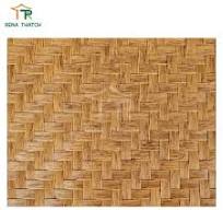 Fire Resistant Plastic Bamboo Weaving Sheet Woven Bamboo Mat Plastic Rattan  Material Sheet