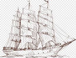 Galleon Ship, Sailing Ship Sailboat, Pencil Drawing Boat, Pencil, Color  Pencil, Caravel Png | Pngwing