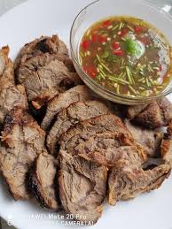 Ini adalah kerana, bukan sahaja di restoran, malah di rumah pun ikan bakar selalu disajikan bersama air asam. Tb Menu Semalam Daging Bakar Air Asam Resepi Masakan Daging Facebook