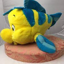 Disney World Yellow Flounder Fish Little Mermaid Plush Stuffed Animal Toy 13 In Pet Toys Plush Stuffed Animals Pink Stuffed Animals