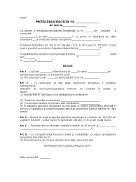 Abaterea disciplinara mihai mihailescu 28 ianuarie 2015. Decizie De Sanctionare Disciplinara Avertisment Scris