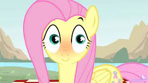 3407479 - safe, artist:canaryprimary, derpibooru import, fluttershy,  pegasus, pony, blushing, cute, eyebrows, faic, female, great moments in  animation, hypnotoad, looking at you, mare, show accurate, shyabetes, smear  frame, solo - Ponybooru