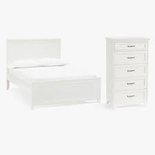 You could add black hardware to the white piece and would get a look similar to. Hampton Storage Bed 5 Drawer Tall Dresser Set Teen Storage Beds Pottery Barn Teen