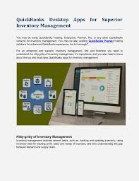 This inventory management software is a cloud solution that's absolutely free for users. Quickbooks Desktop Apps For Superior Inventory Management