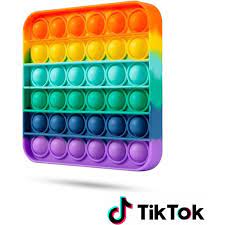 Pop It Fidget Toy Known From Tiktok Square Rainbow Geeektech Com