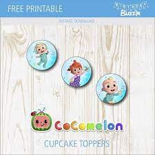 Position your background image to your layout and you'll also resize it to completely cover the whole page of the tarp. Free Printable Cocomelon Cupcake Toppers Birthday Buzzin In 2021 Free Birthday Printables Cupcake Toppers Free Free Birthday Stuff