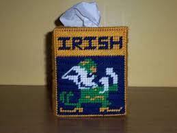 Notre Dame Tissue Cover Etsy Plastic Canvas Tissue Boxes Plastic Canvas Patterns Tissue Box Covers