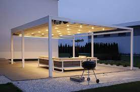 Oswietlenie Na Taras Modern Pergola Outdoor Living Space Pergola