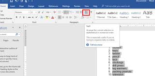 Alphabetical sorting means to sort names according to alphabet order starting from the rightmost character. How To Sort Alphabetically In Word