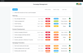 A sales and marketing plan template is a written strategy of specific channels you desire to inform the world or potential clients about the existence of your business, its products and how your products help them meet their desires. Marketing Campaign Management Template Asana