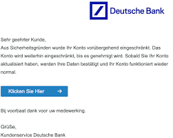 Rufen sie den deutsche bank kundendienst an! Deutsche Bank Phishing Aktuell Diesen Fake Mails Durfen Sie Nicht Trauen