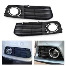 New 2pcs High Quality Abs Plastic Right Left Fog Light Lamp Cover Grille 8k0807682a01c For Audi A4 B8 2008 2009 2010 2011 2012 Lamp Cover Audi A4 Lamp Light
