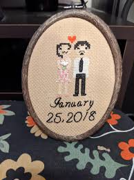 Check spelling or type a new query. Fo Wedding Day Portrait Captured In Cross Stitch Original Pattern Crossstitch