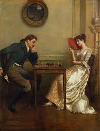 George Goodwin Kilburne A Game Of Chess Art Painting Art Gallery