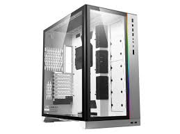 Black And White Lian Li Pc Build Lian Li O11 Dynamic Xl Rog Certificated White Color Tempered Glass On The Front And Left Side E Atx Atx Full Tower Gaming Computer Case O11d Xl W Ne