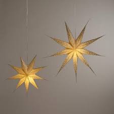 Everbright solar chinese lantern lights are a great way to decorate outdoor spaces for a bbq or party in the summer or for that festive feel at christmas. Champagne Glitter 9 Point Star Paper Lantern Star Paper Lanterns Paper Lanterns White Paper Lanterns