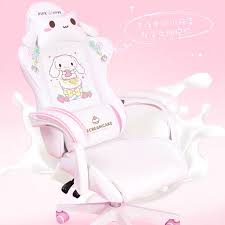 Cute, pink, gaming, chair, gaming chair, pink gaming chair, cute gaming chair, cute gaming, video games, games, minecraft, animal crossing, bunny, office chair, office, white, kawaii, big, small, gamer girl, gamer, television, arcade, arcade game, pong, console, film, flower, nintendo, ps, xbox, computer. Kawaii Cinnamoroll Gaming Chairs Kuru Store