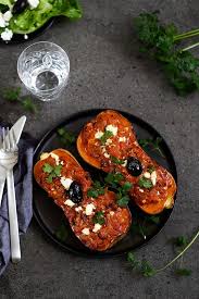 Courge Butternut Farcie De Viande Et Feta Recette Butternut Farcie Courge Butternut Butternut