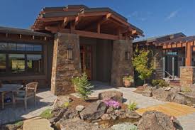 A resort on the edge of the forest but still near the. Tetherow Bend Oregon Craftsman Entry Portland By Norman Building Design Houzz