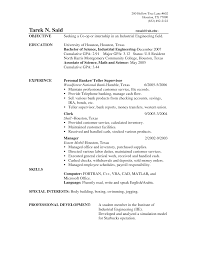 Resume Objective Examples For Bank Teller Tipss Und Vorlagen