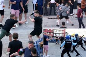 Chelsea claimed their second champions league title thanks to a goal from record signing kai havertz. Brawling Chelsea And Man City Fans Clash In Shameful Scenes In Porto Ahead Of Saturday S Champions League Final Football Reporting